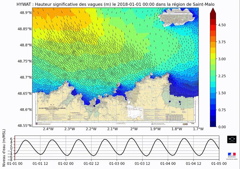 Visualisation de la tempête Eléanor