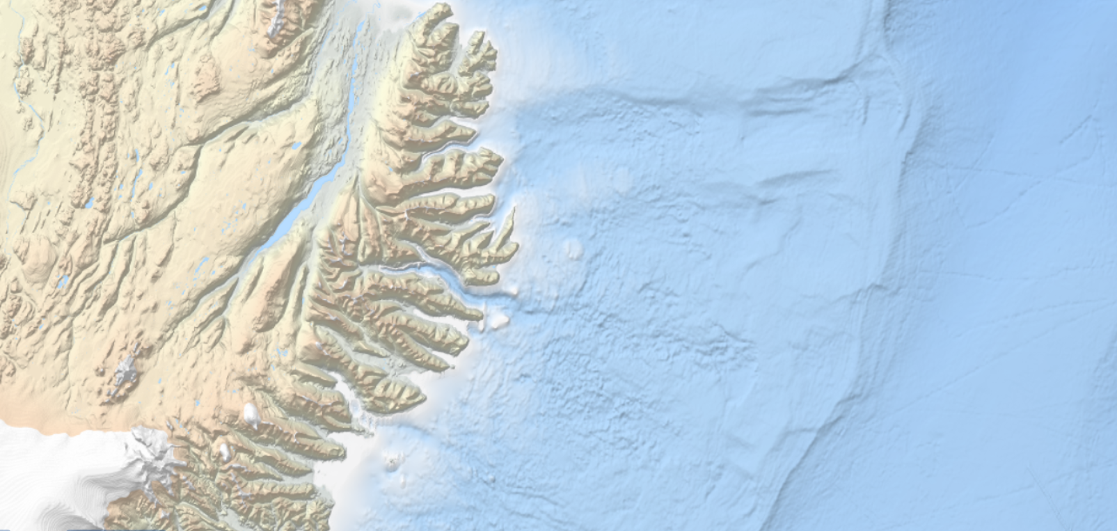 MNT EMODnet Sud-Est Islande (IS)