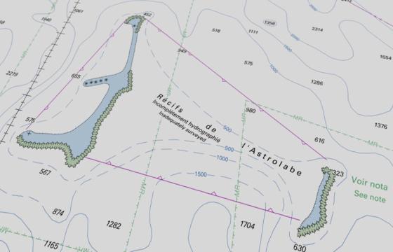 Extrait de la carte marine 7761